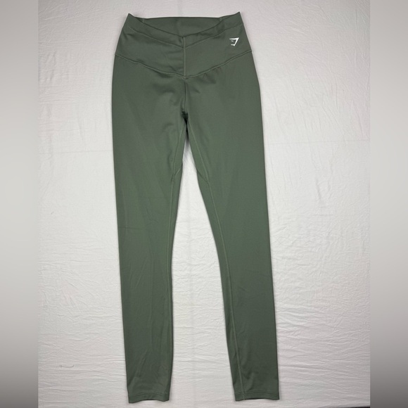 Gymshark Green crossover athletic Leggings size small - Picture 4 of 9